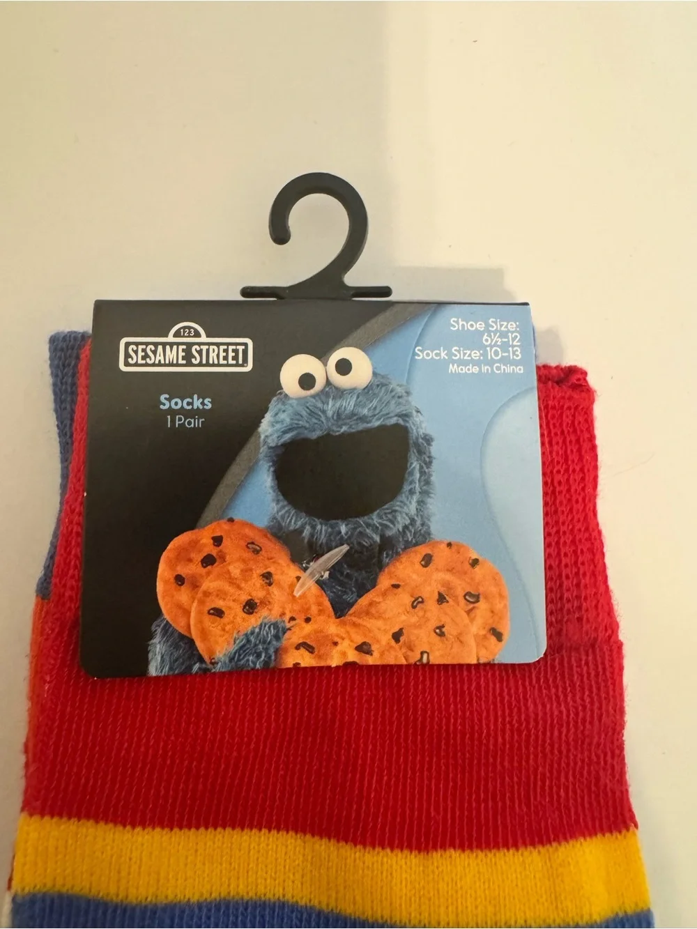 2 Pairs of Sesame Street branded Socks